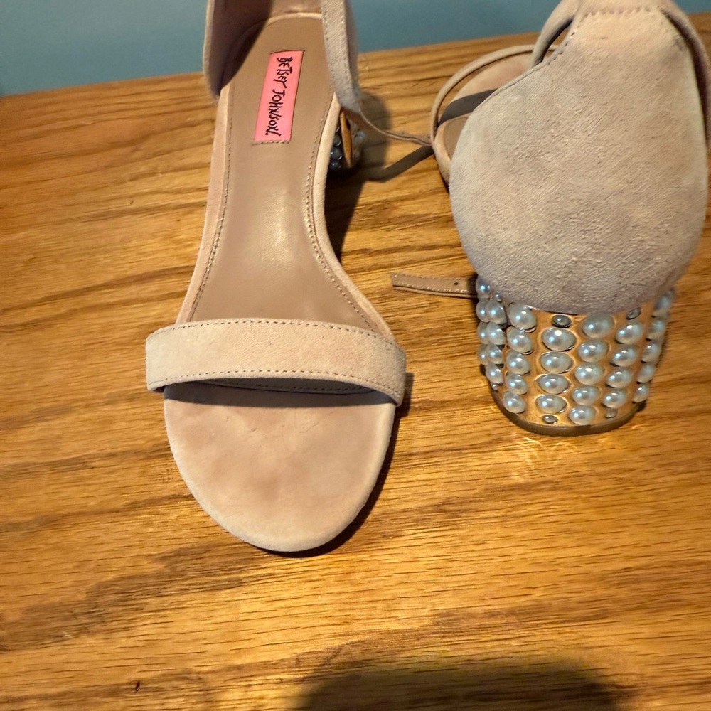 Betsey Johnson Cream Heels with Chic Appeal